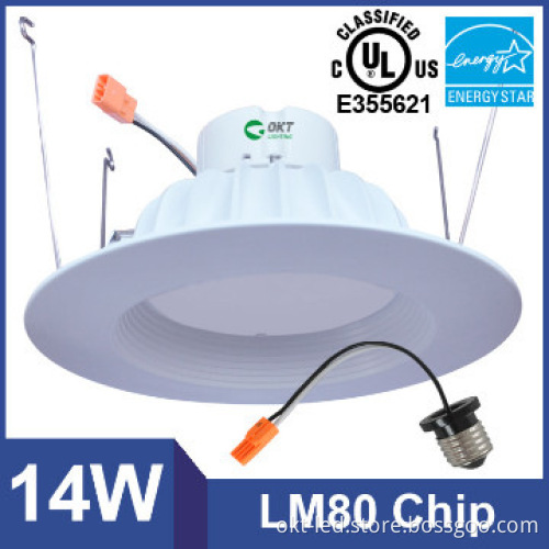 1130LM cUL UL listed Recessed 14 Watt 6 Inch LED Residential Retrofit